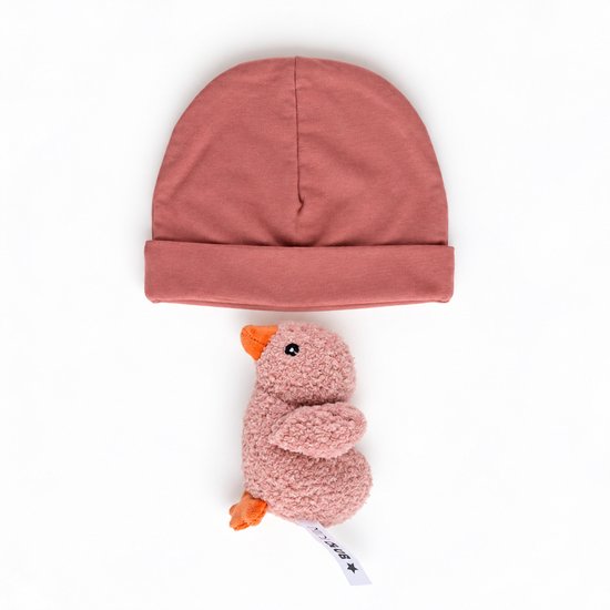 Kraamcadeau pakket - meisje - roze - eend - boekje- Babyshower cadeau - Kraammand - Babycadeau - romper — afbeelding 4