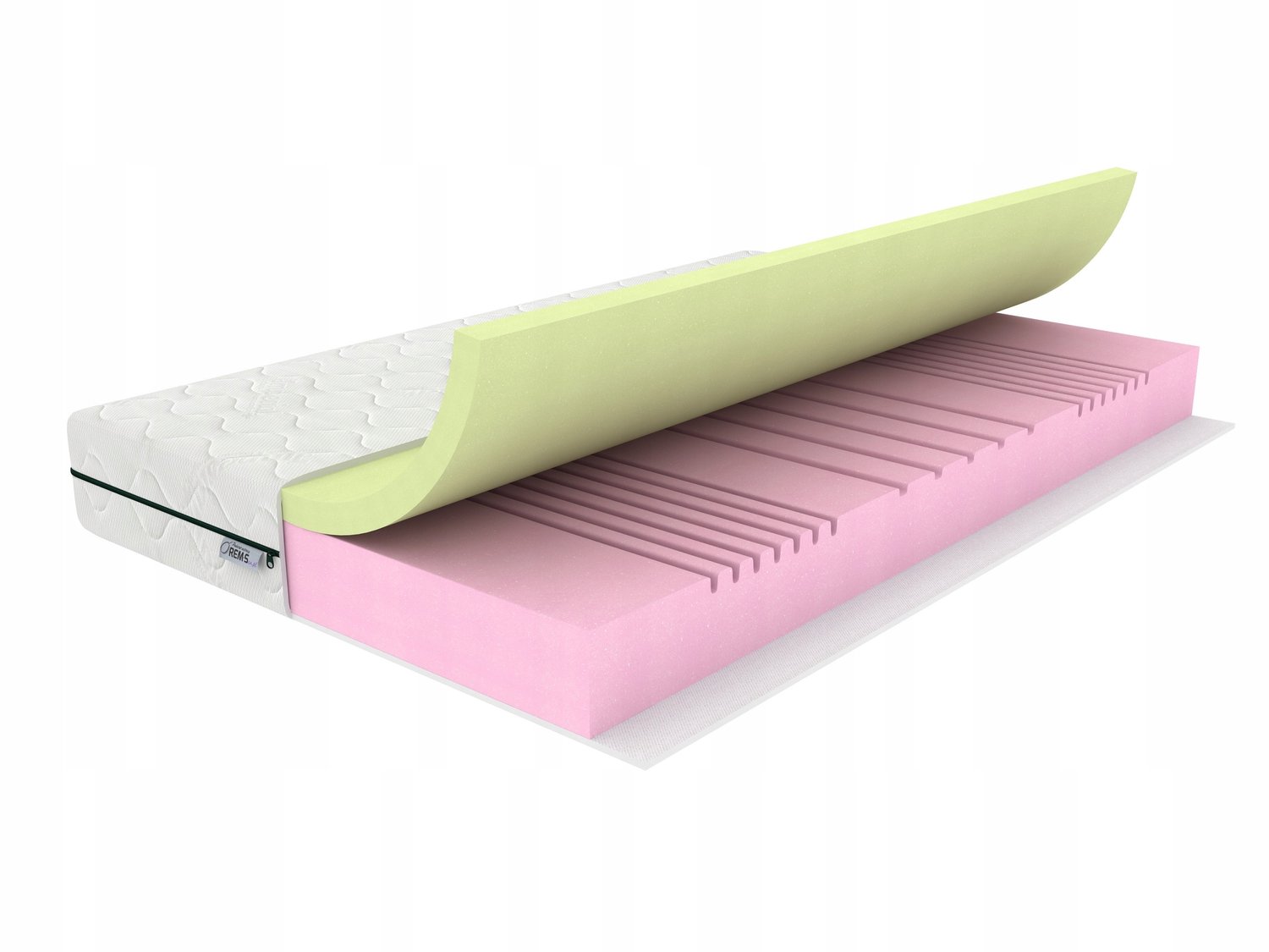 Rem-Sen Komfort - Matras HR-schuim met traagschuim - 90x200 cm - H4