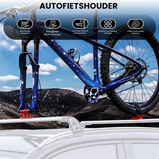 Fietsvorkhouder Steekas, Fietsdakdrager Houder — afbeelding 2