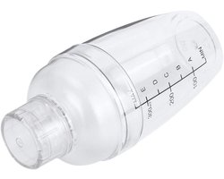Shakerbeker 350ml - lichte en stevige pc-hars - drietraps precisie-interface - ideaal voor cocktails - Vemera