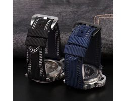 Nylon Leer Horlogeband voor Panerai Luminor 44