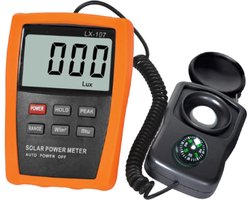 Zonne-energiemeter Zonlichtmeter Met Kompasfunctie, 2000 W/? Digitale Zonnemeter Pyranometer Solarmeter Zonnestraling Energie Insolatie Tester Handheld Zon Licht Energie Meten Tester