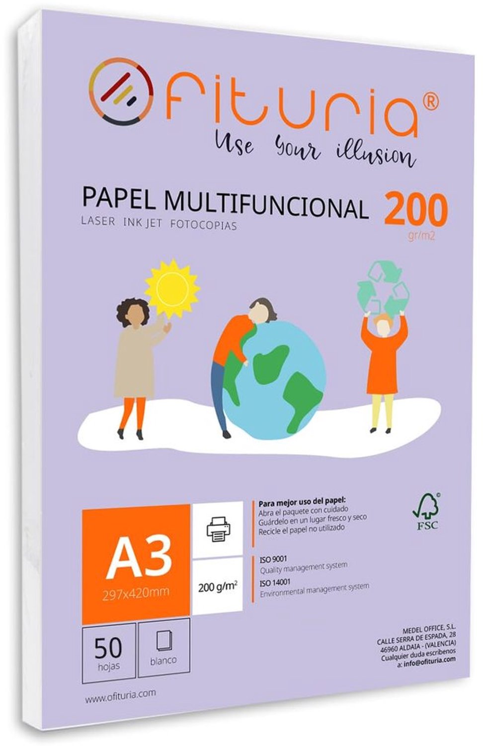 A3 Printerpapier - Set van 50 Vellen, 200 g/m²