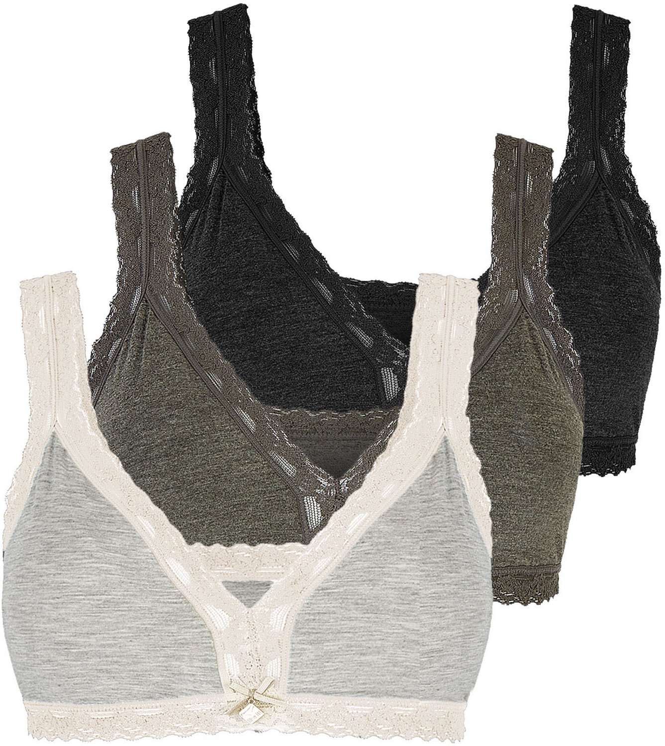 3-pack bustiers met pads Kim