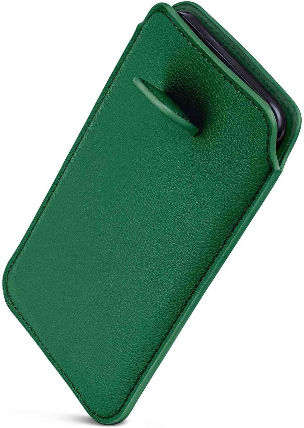Handyhoesje met flap voor Xiaomi 15, PU leer, groen