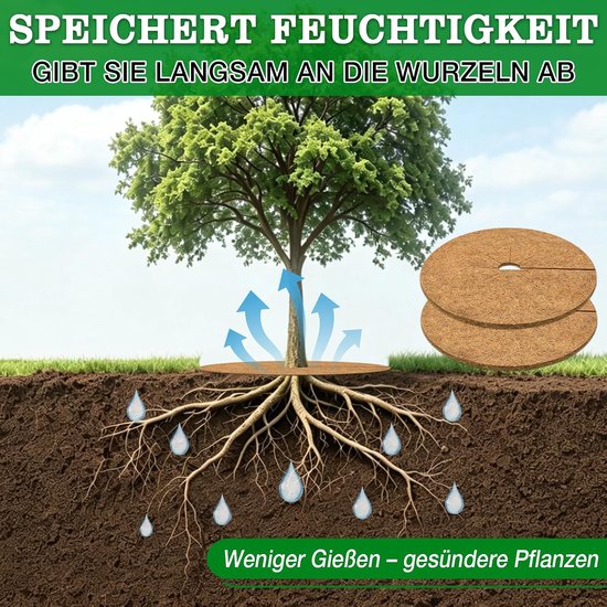 Kokosmatten voor planten, winterbescherming, 4 stuks, 60 cm — afbeelding 4