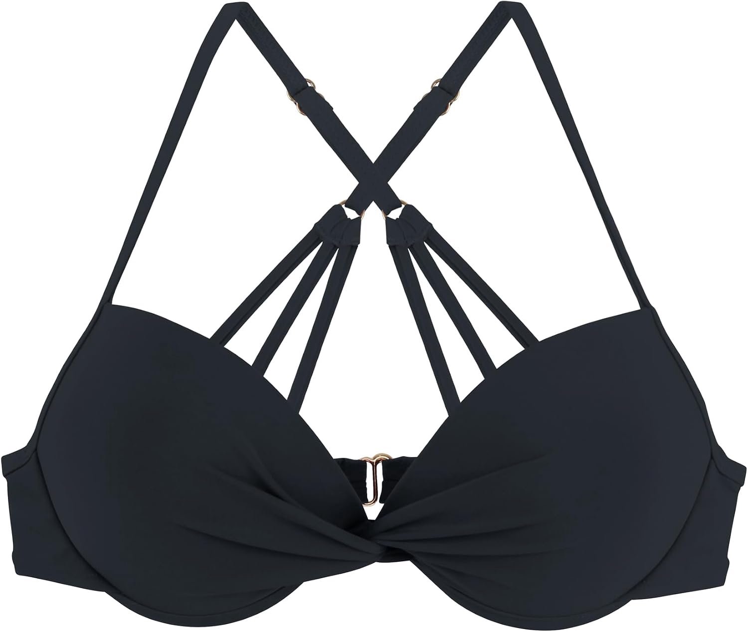 Bikini top met draai-front