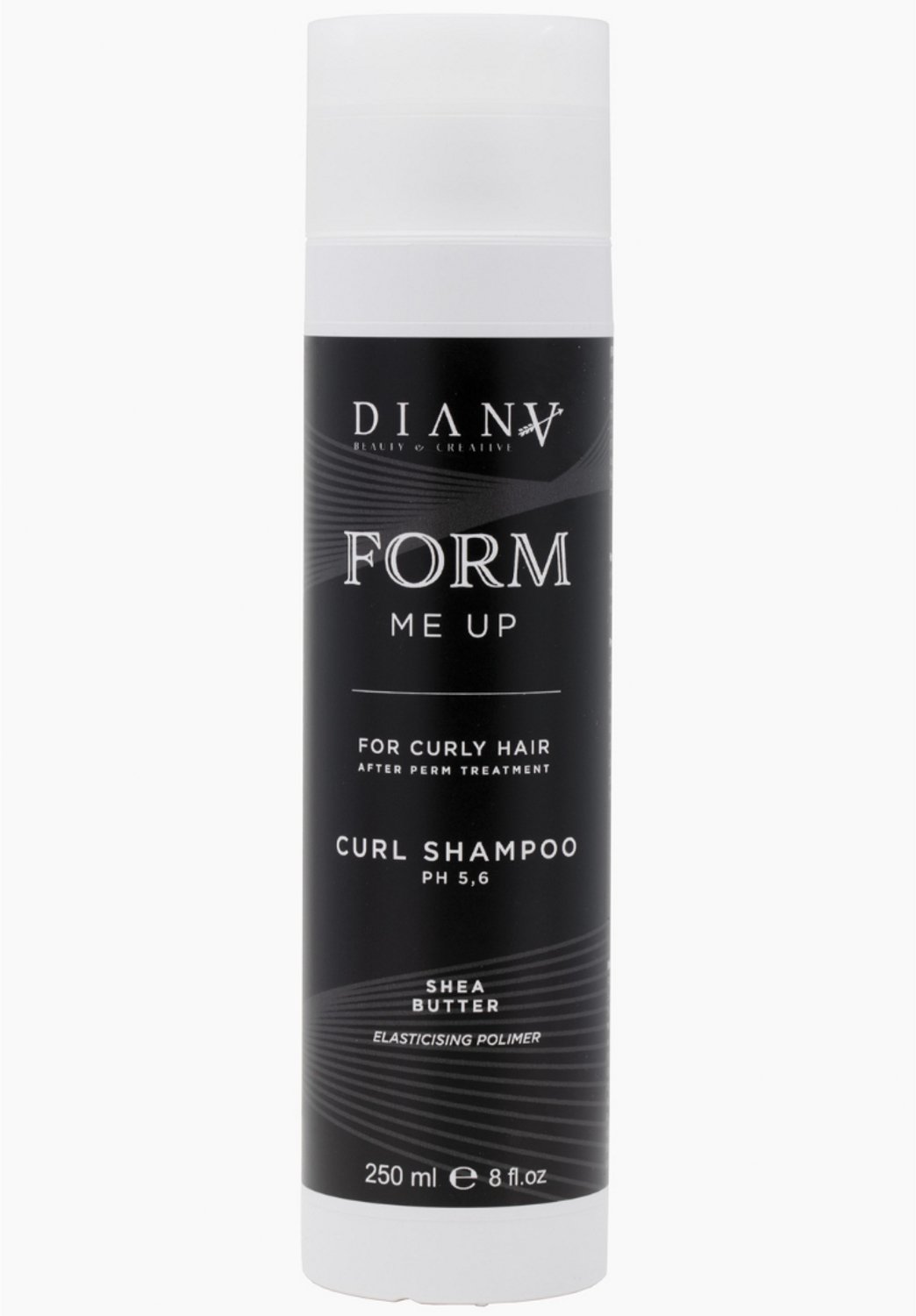 FORM me UP homecare organic Shampoo voor krullend haar 250ml Te gebruiken na een permanent, geeft glans aan het haar en beschermt het met karitéboter en flexibele polymeren, na permanente behandelingen , shampoo for curly hair , sulfaat vrije shampoo