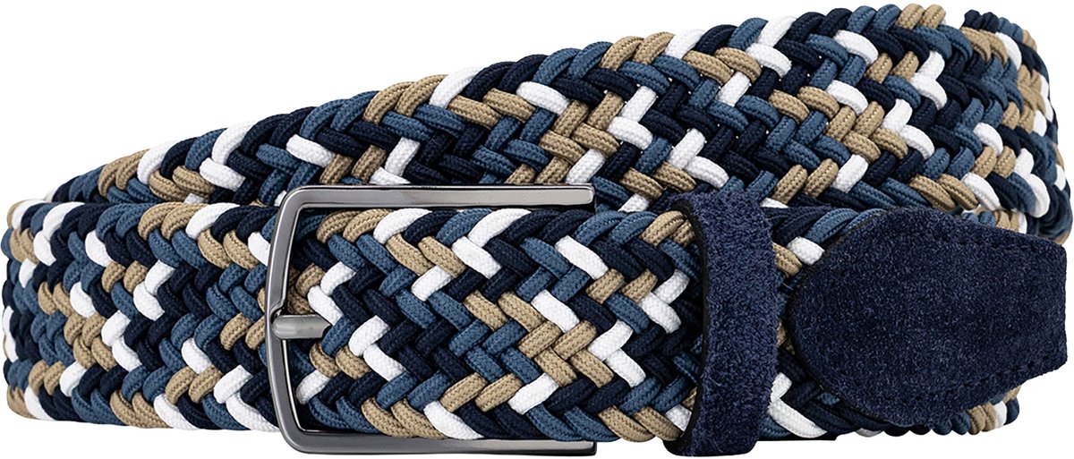 LINDENMANN elastische heren riem - wit