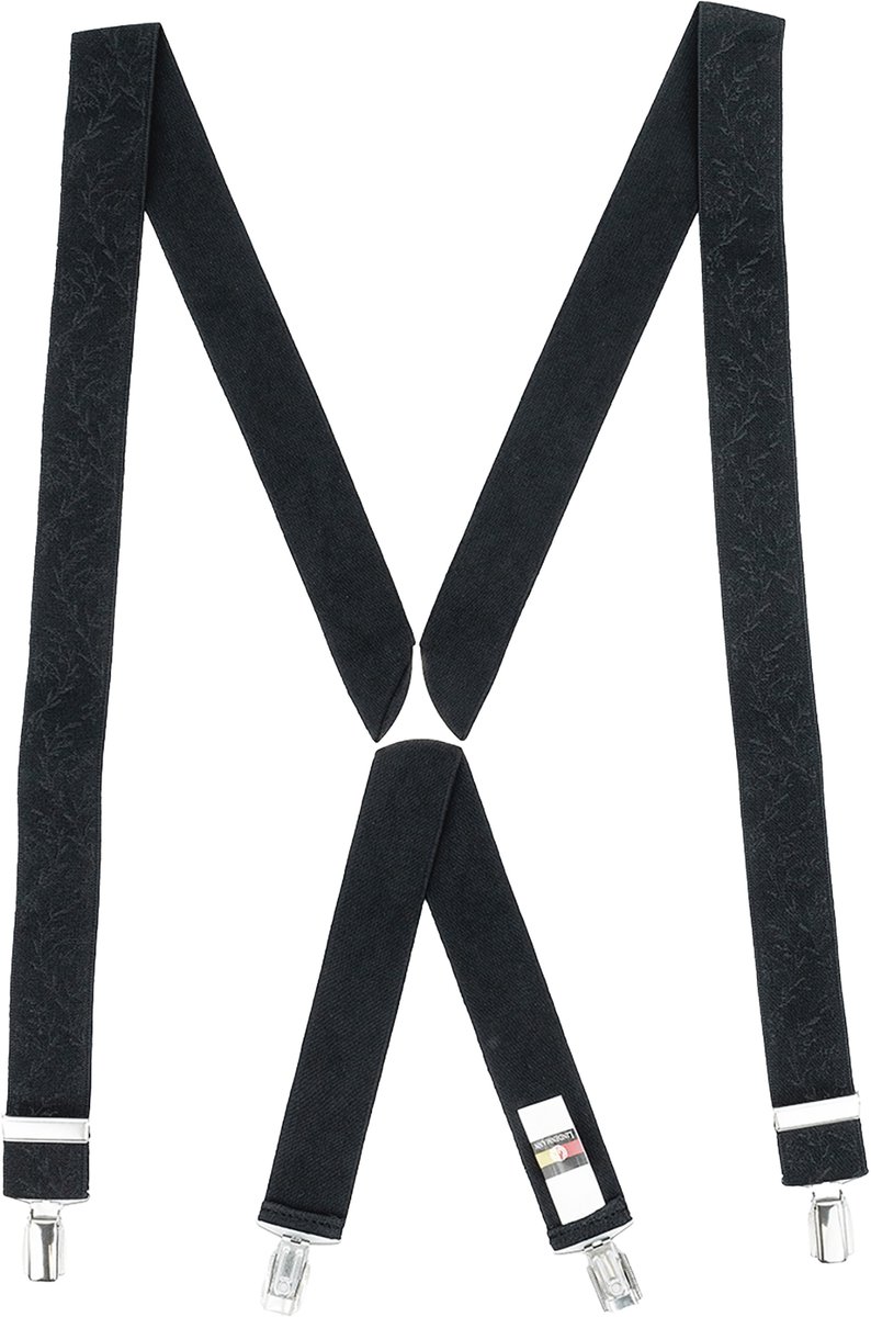 LINDENMANN heren bretels X-vorm - zwart