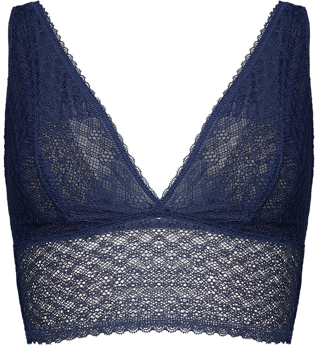 Bloovii Cambria - Bralette - Marineblauw - Zonder beugels - Kant