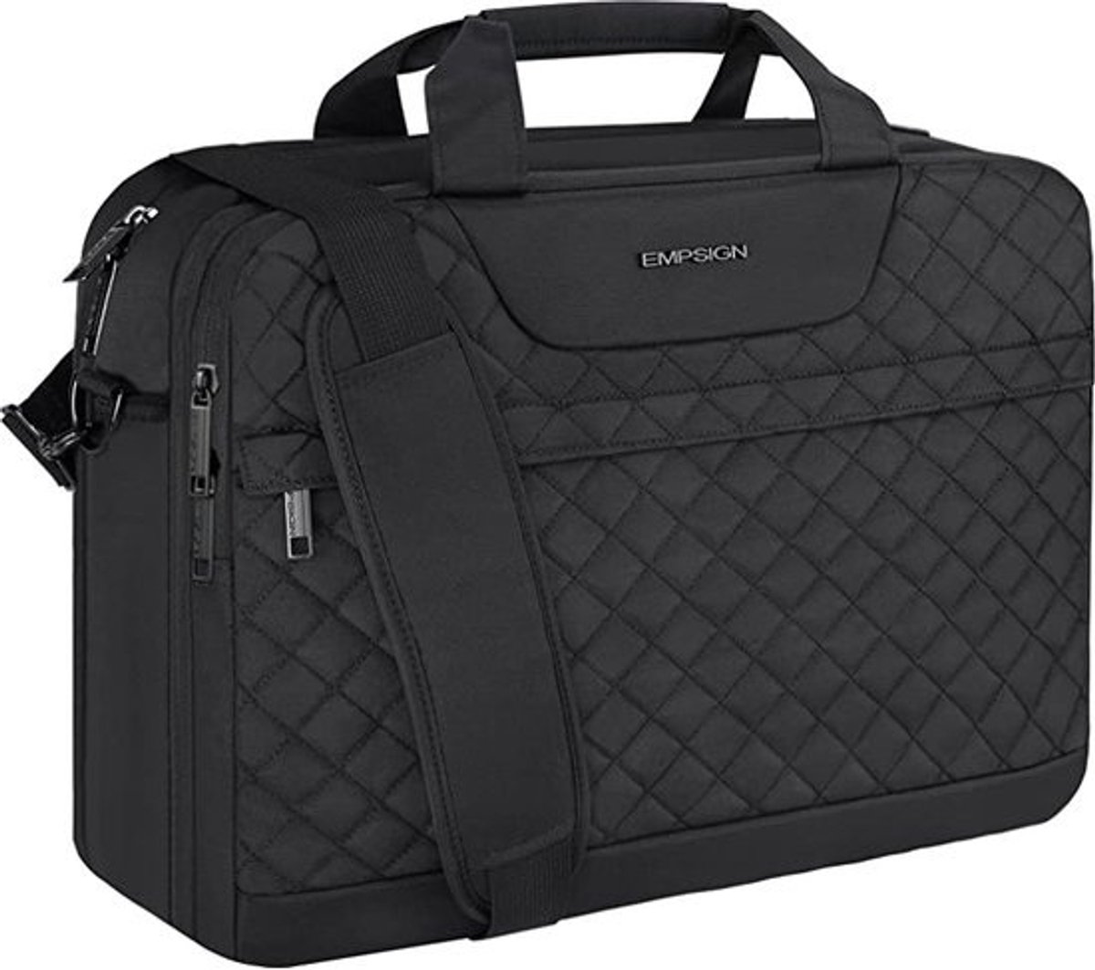 Grote Capaciteit 17 Inch Laptoptas - Waterafstotende Expandable Aktetas voor Dames en Heren - Perfect voor Kantoor, Reizen en Zakelijk Gebruik