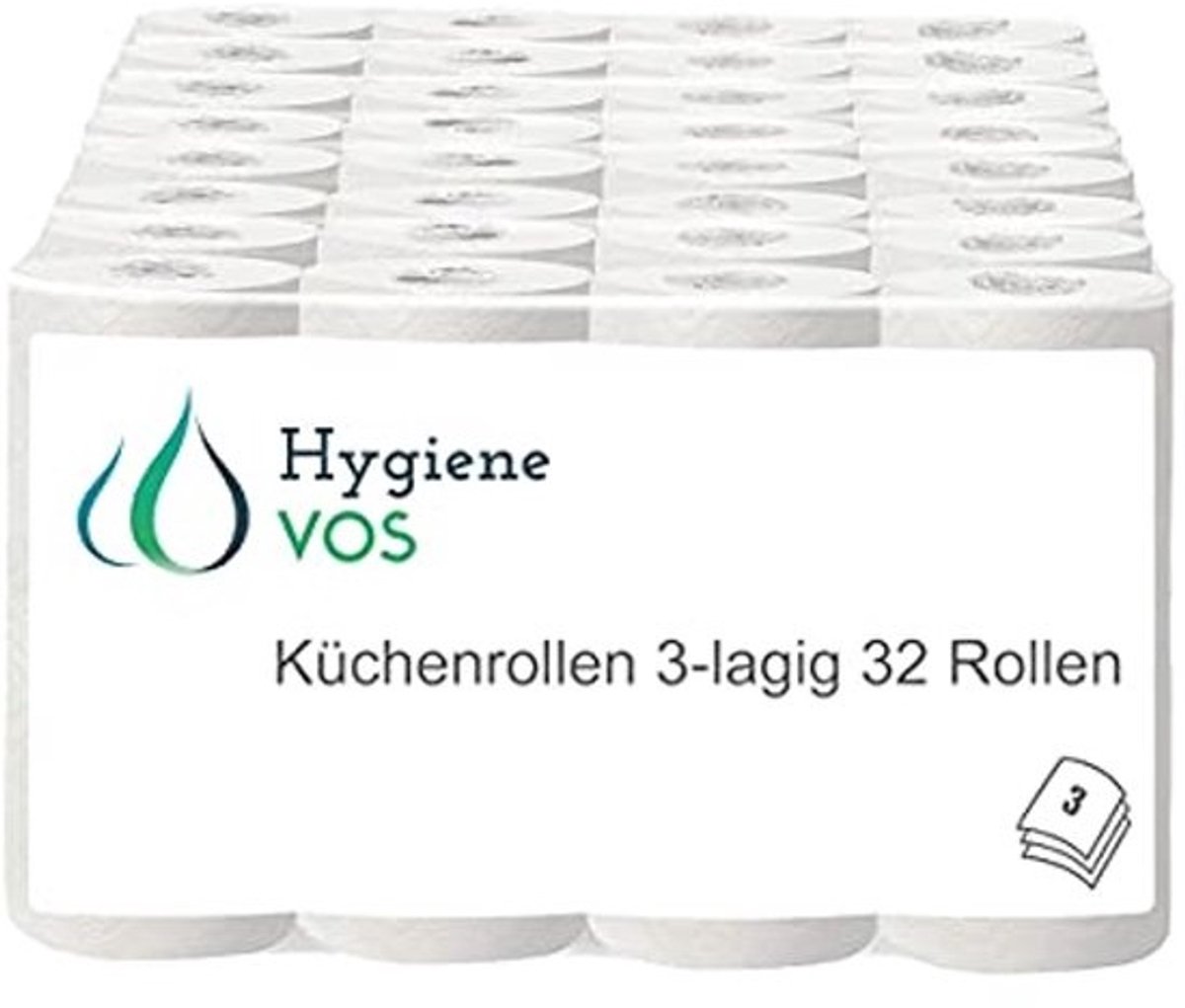 Absorberende Keukenrollen - 3-laags Kies Voor Kwaliteit en Duurzaamheid - 32 Rollen in Voordeelverpakking
