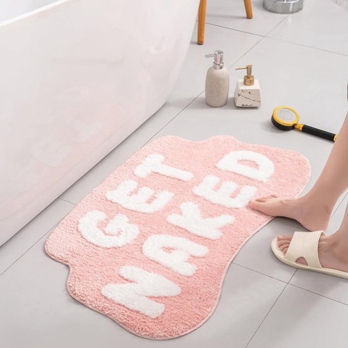 Grappige en Zachte Antislip Badmat voor Badkamer - 85 x 50 cm