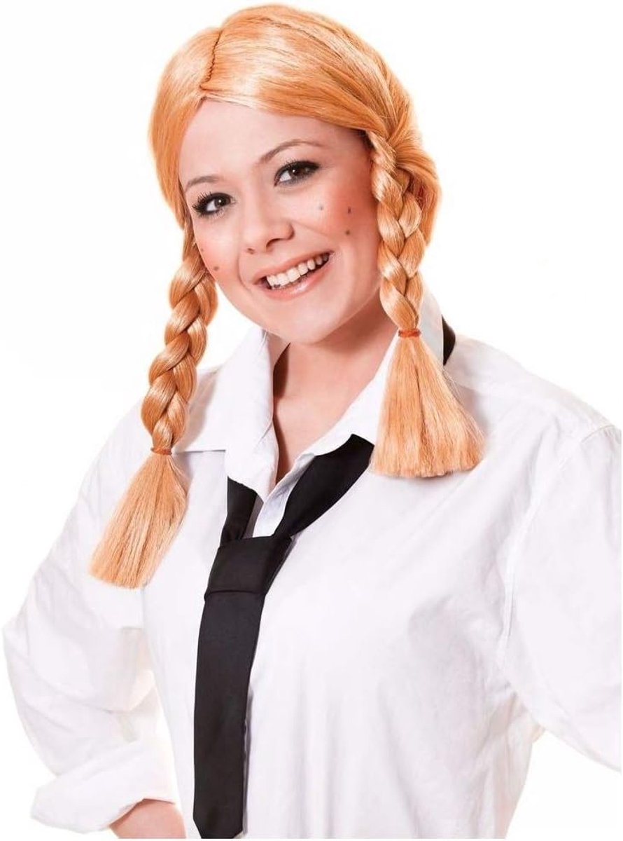 Novelty BW109 Schoolmeisje Pruik, Blond, One Size Halloween Halloween