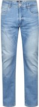 Petrol Industries - Heren Slim Fit Jeans Seaham Everglades - 30% organic cotton Mix - 6-pocket - Narrow waist - Vintage wash - Blauw - Maat W32L30