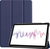 Tablet hoes geschikt voor Huawei MediaPad M6 10.8 Tri-Fold Book Case - Donker Blauw