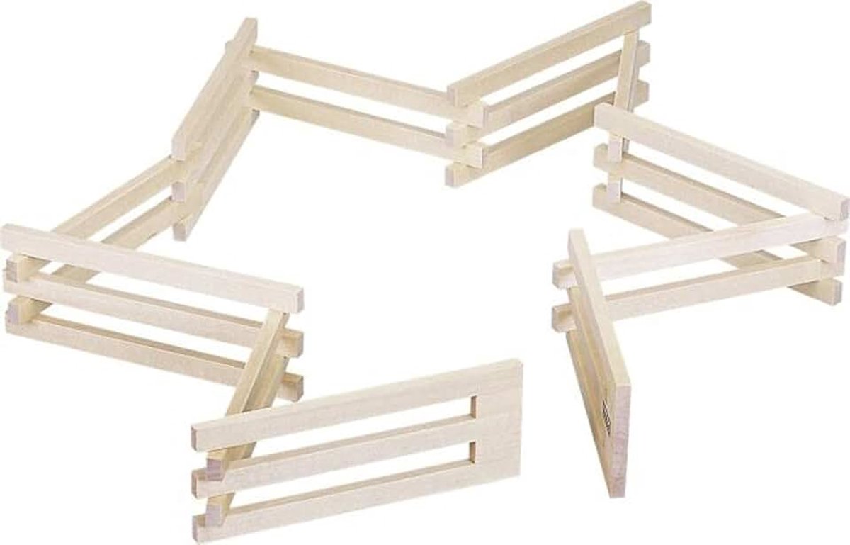 Houten hek, opvouwbaar