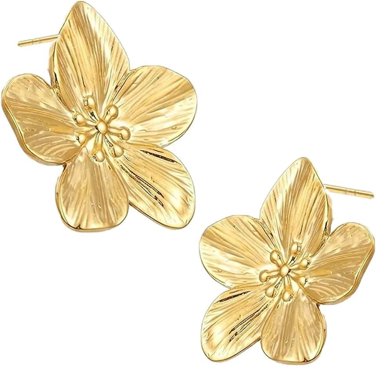 1 paar oorbellen voor dames, bloemen druppel oorbellen, groot, hypoallergeen, modesieraden, goud, bloemenoorbellen, oorbellen, bloem, oorstekers, zomer, Boheems, geschikt voor alle gelegenheden,