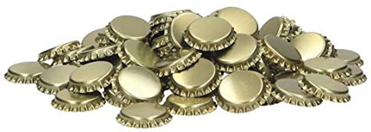 Kroonkurken - herbruikbare flessen sluiten - 1.000 stuks goud - kroonkurken
