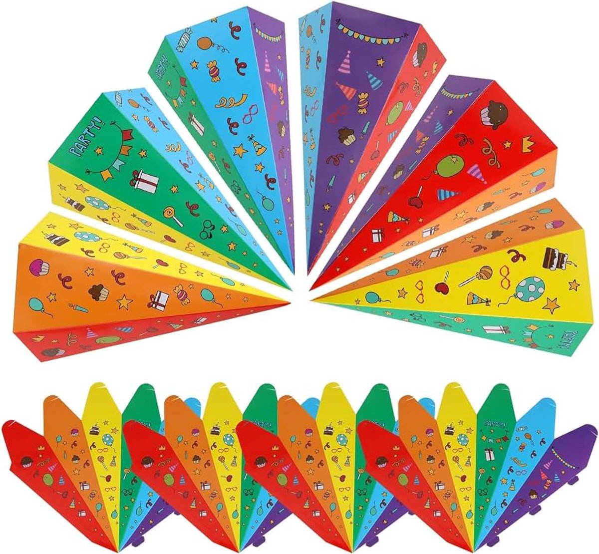 10 x knutselschooltassen, 30 cm, voor geschenkverpakking, schooltas, snoeptas, terug naar school, kleine tassen voor kinderen en meisjes, verrassingszakje voor kinderen