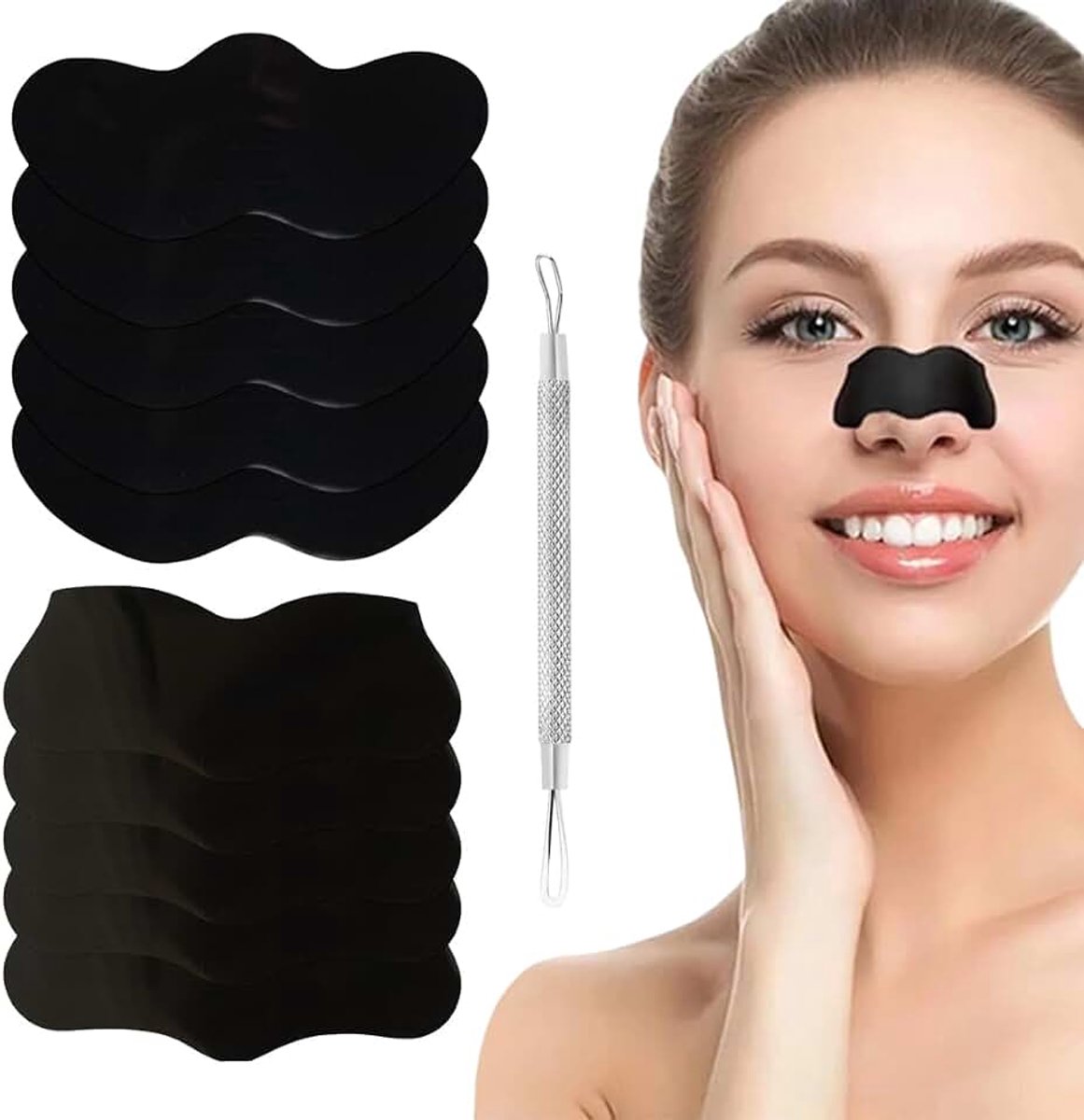 Mee-eterverwijderaar van roestvrij staal, dubbelzijdig, soft-touch, ideaal voor mee-eters, acne en whiteheads