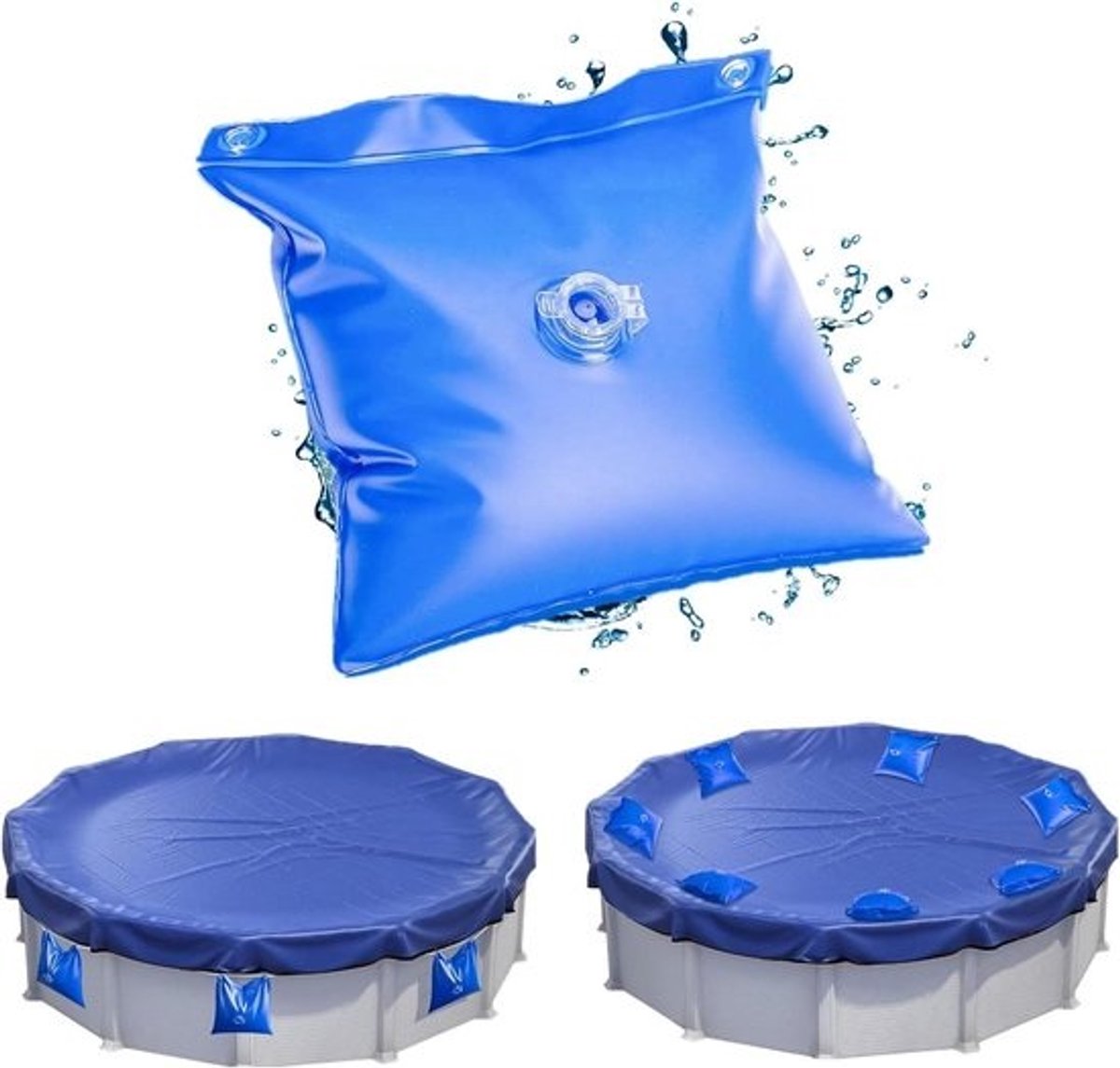 Allecta - Winterzwembad afdekzeil verzwaringszakken 12 stuks 25 × 30 cm