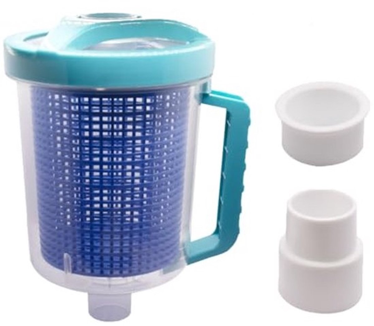 Inline Pool Leaf Canister voor Zwembadreinigers - Mesh Mand en Skimmer Sokken