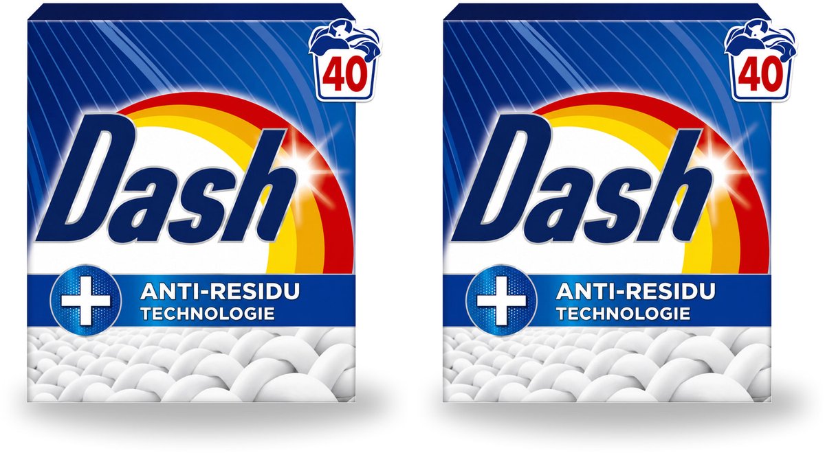 2 x Dash – Waspoeder – Witter Dan Wit – 2,2 kg - Bulkverpakking - 2 stuks