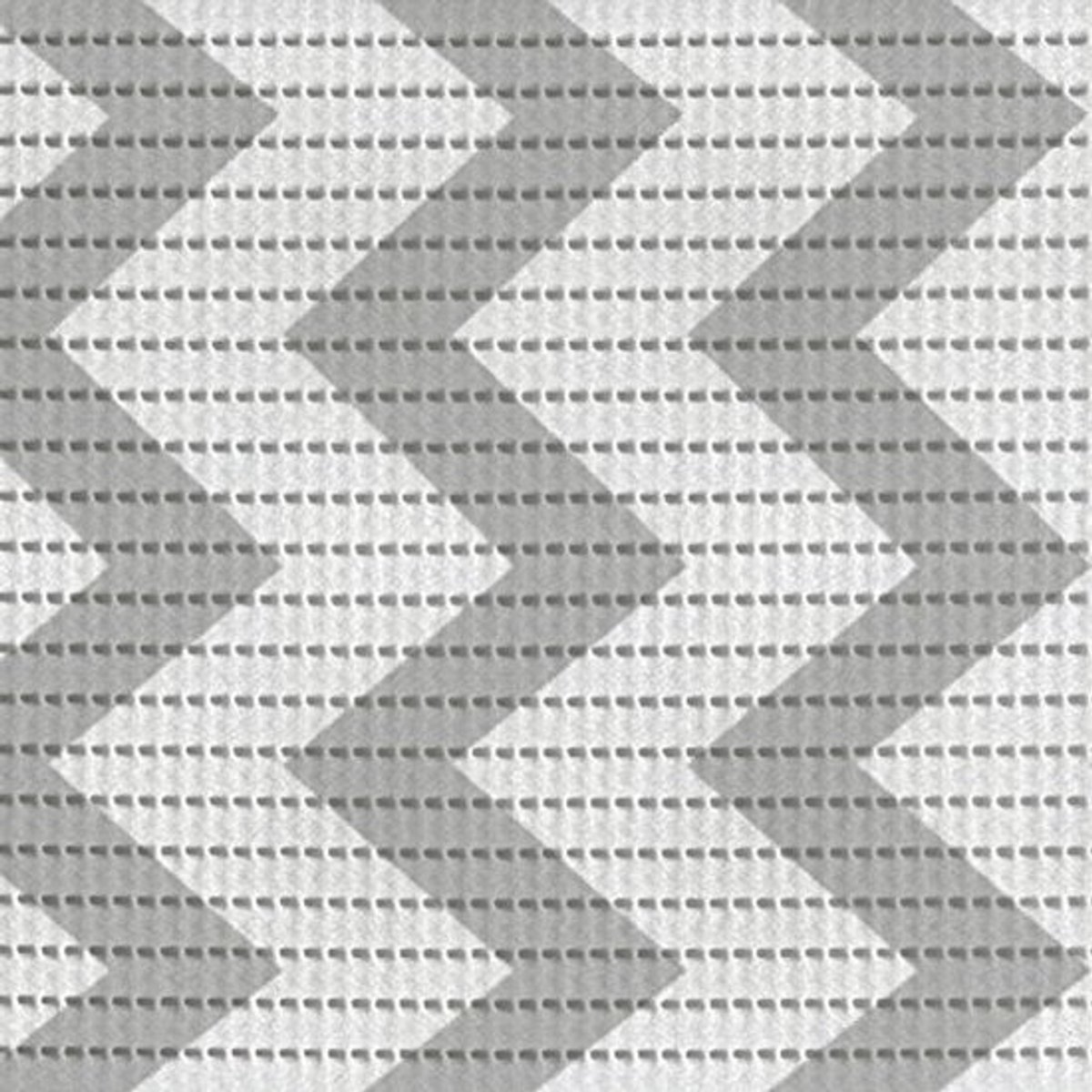Zachte Antislip Vloermat - Visgraat Design in Grijs-Wit - 65x200 cm