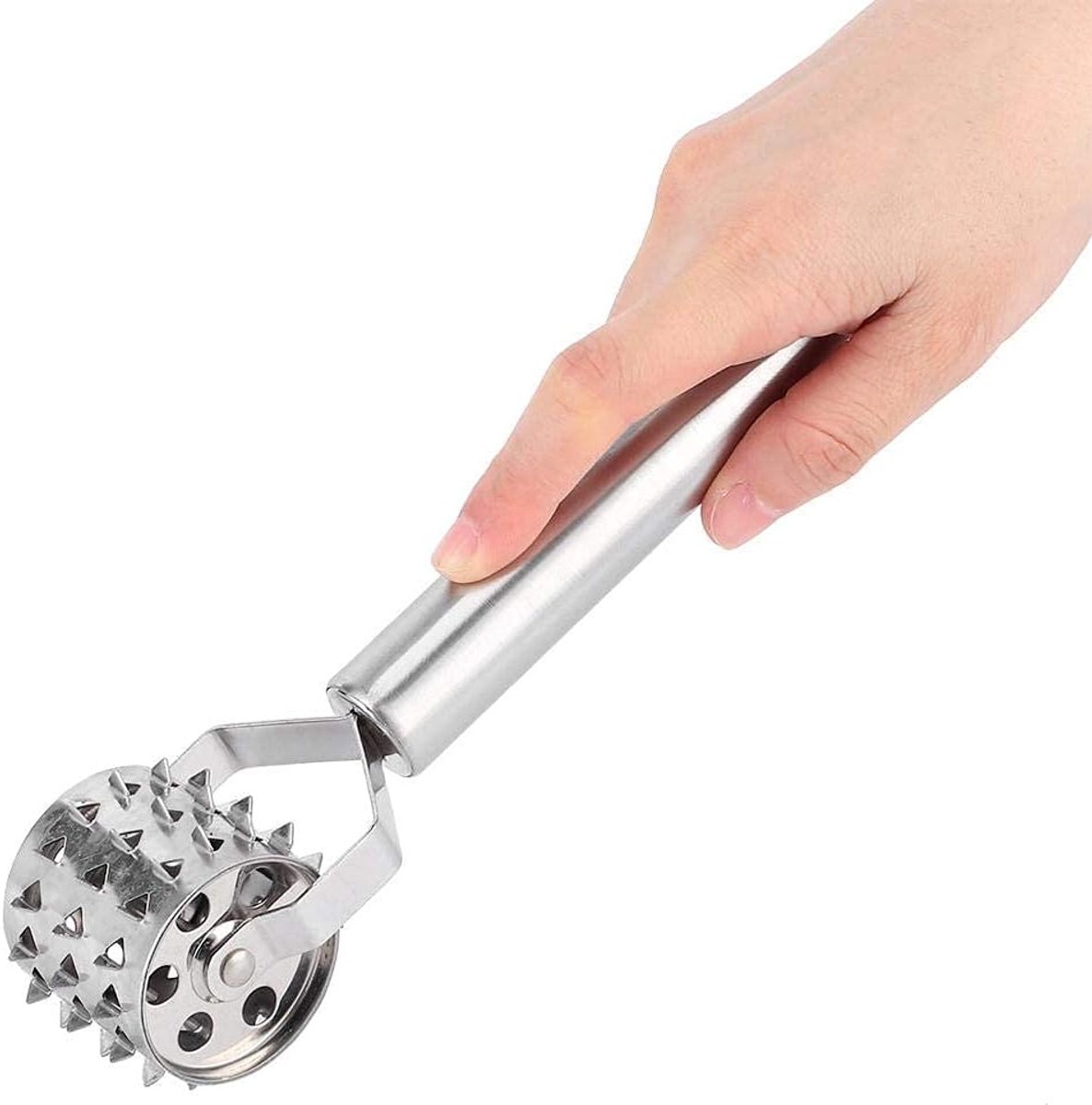 Vlees Tenderizer Roller Beef Steak kip Mallet hamer keukengereedschap roestvrij staal voor steak kip vis varkensvlees goede grepen