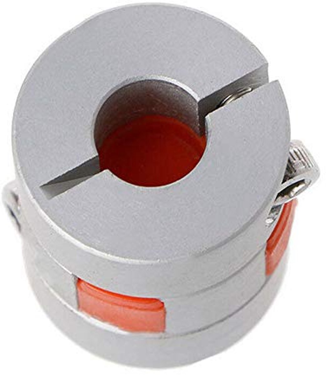 Askoppeling, aluminiumlegering gezamenlijke connector pruimenkoppeling motorkoppeling voor CNC-machine, doe-het-zelf encoder, 3D-printer (D20 mm x L25 mm, 5 mm tot 8 mm)