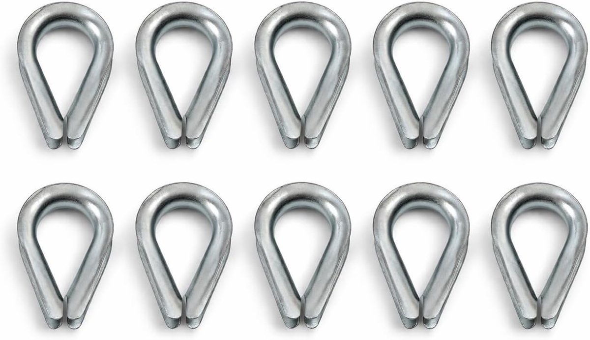 10 kabelkousen kabelkousen voor kabel-Ø 5 mm verzinkt