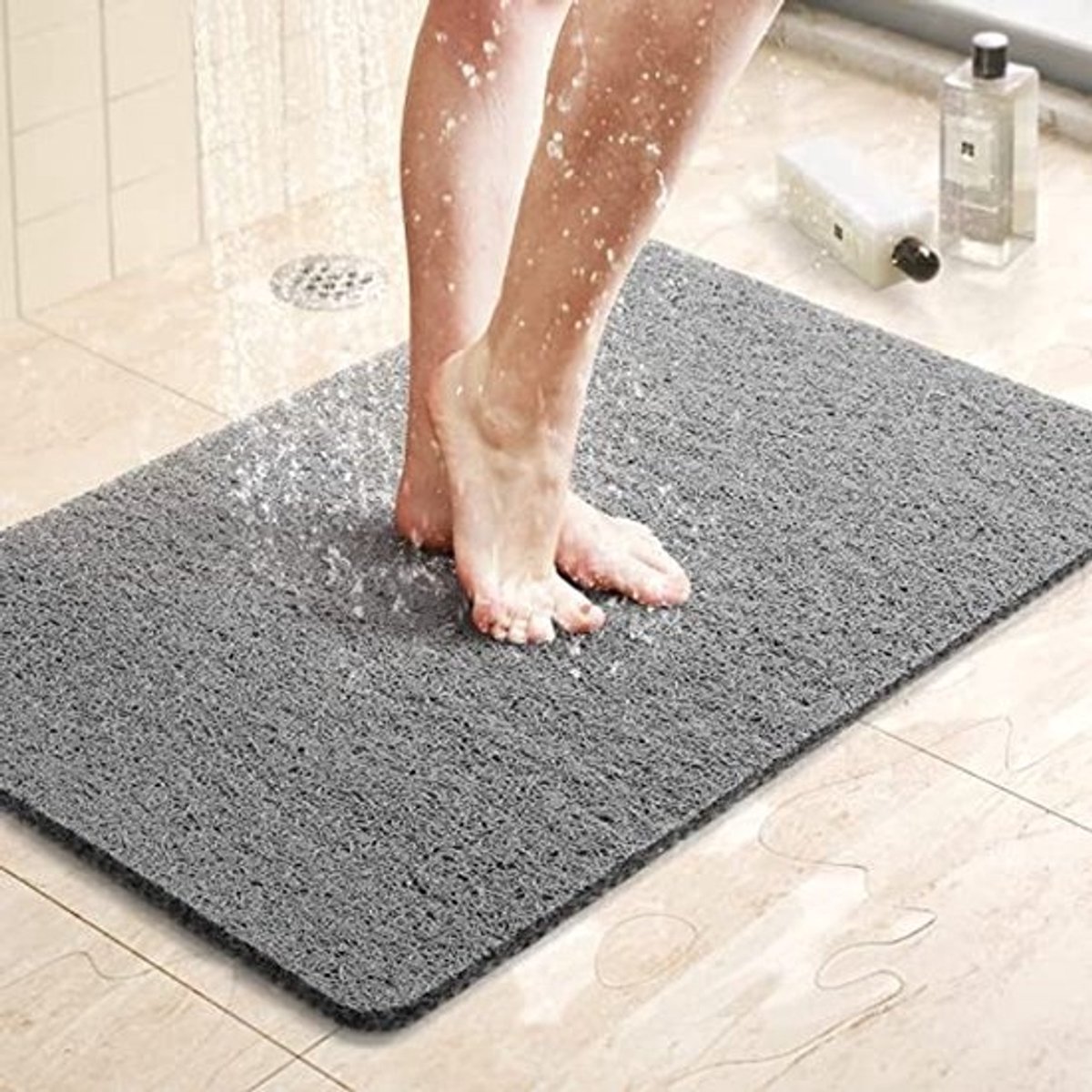 Antislip Douchemat 24 x 16 inch - Sneldrogende PVC Badmat voor Veiligheid en Comfort
