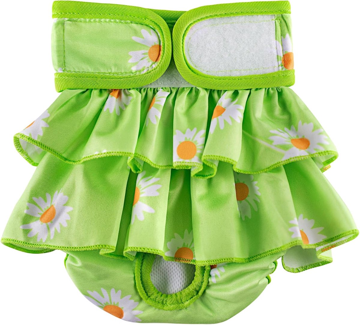 Luiers voor honden, herbruikbare hondenluiers, maandverband, hygiëne-onderbroek voor honden, in hitte, XL, 60-82 cm, groen
