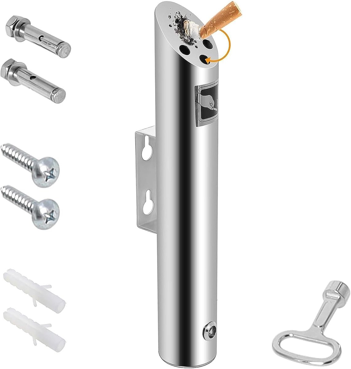 Wandasbak, wandasbak voor buiten, wandasbak met slot, voor winkelcentrum, hotel, lobby, entree, lift