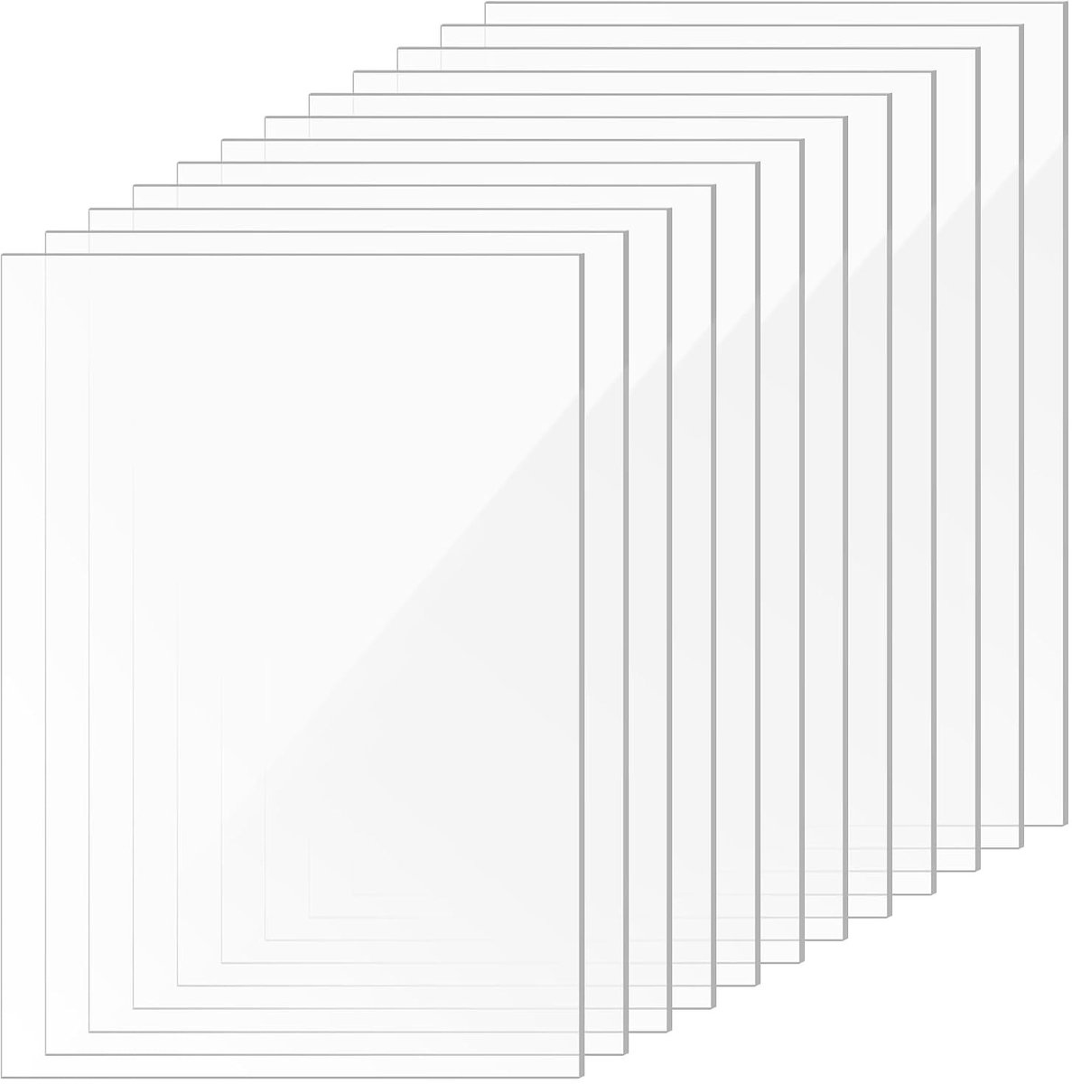 Fotopolymeer plaat - Transparant - 210 x 297 x 2 mm - Acryl kunststof plaat voor doe-het-zelf en fotolijsten