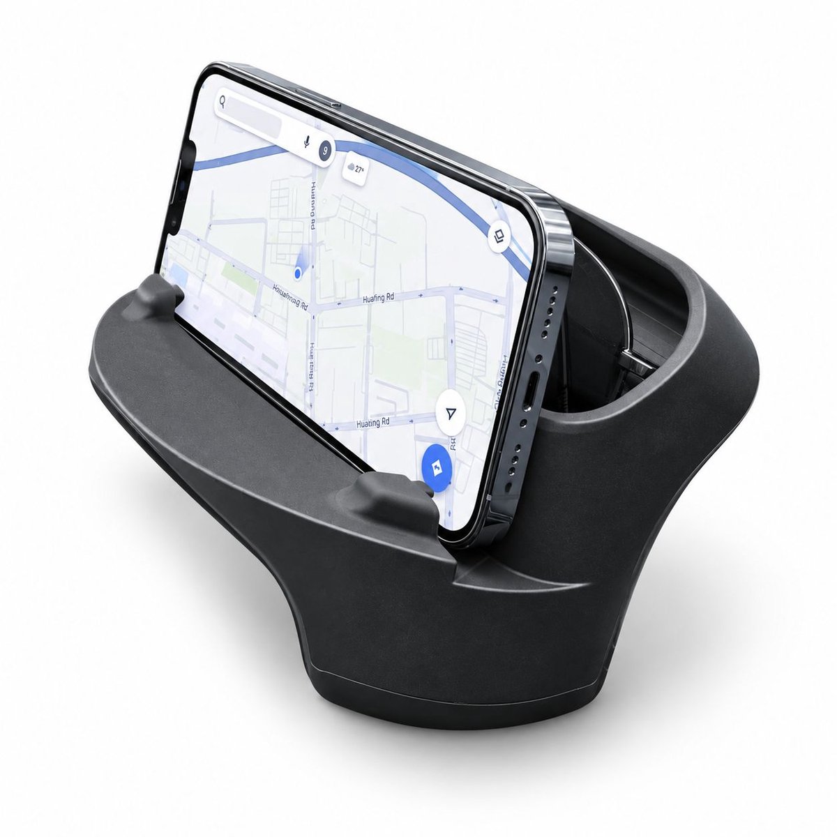 VHV - Opbergdoos voor Stuurwiel voor Tesla Model Y 2025 & Model 3 （2024-2025） – Mobiele Telefoonhouder & Organizer – Zonnebrilhouder & Brillenetui – Accessoires voor Model 3/Y – 4 in 1 Opbergoplossing - Auto Accessoires