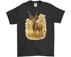 Kudu Shirt – Majestueuze Kudu in de Natuur – Dierenliefhebber Outfit – Unisex T-Shirt voor Dames & Heren – Origineel Cadeau