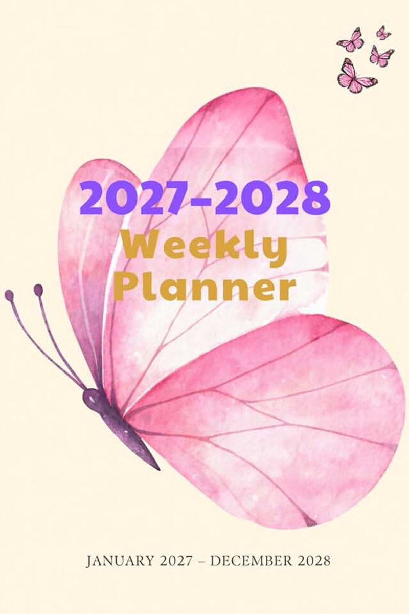 Planner: Two-Year Portable Weekly Agenda January 2027 to December 2028 | Goal Setting, Monthly Overview, Notes Pages and US Holidays for Women — Compact 6x9 Inch