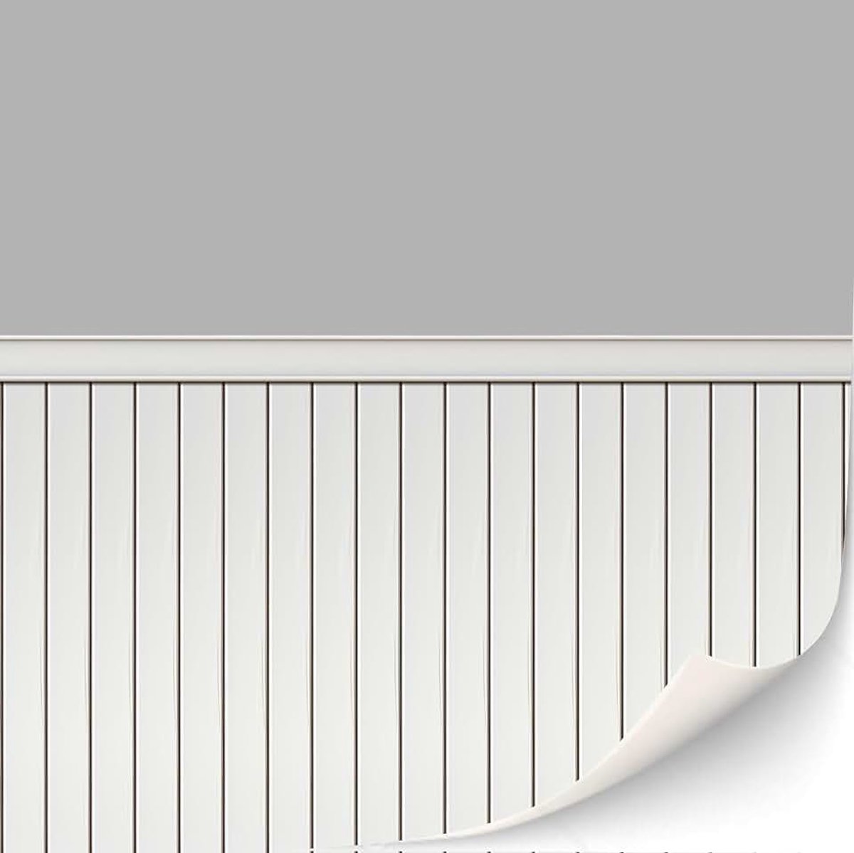 3 vellen zelfklevende baksteenwandbekleding voor poppenhuizen, schaal 1:12, houten paneelwand (grijs)