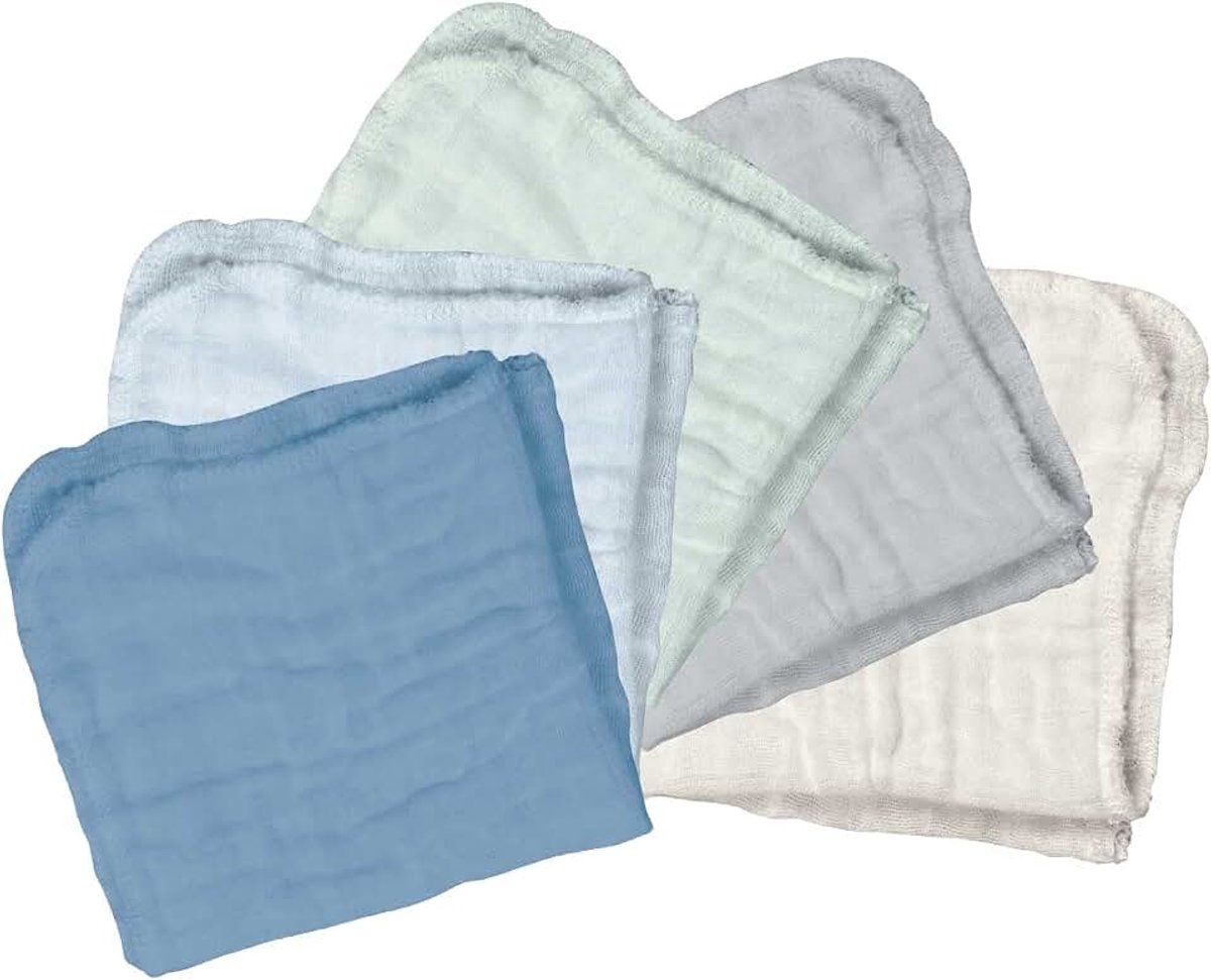 Absorberende biologisch katoenen mousseline doeken, alleen voor volwassenen, hypoallergeen, ademend, standaard 100 van Oeko-Tex-gecertificeerd, getest op hormonen, bosbessen, klein
