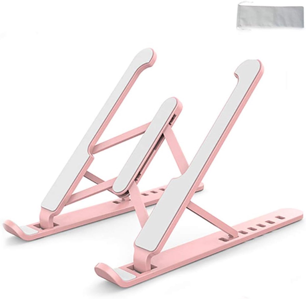 Laptop Stand opvouwbare Draagvlak Notebook Stand houder voor Macbook Pro Air HP Desk PC koeling Bracket Riser,Pink