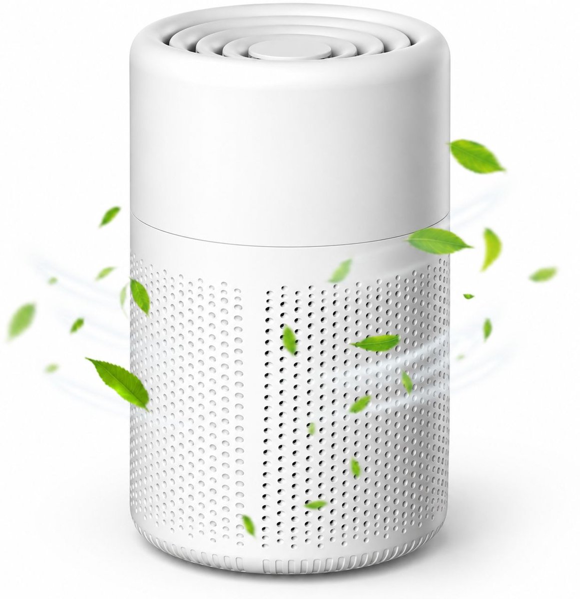 VHV - Luchtreiniger - Gratis geurkaartje bijgesloten - Filtert formaldehyde, stof en andere schadelijke stoffen - HEPA 13 filter - Actieve koolzuivering - Compact en draagbaar - Geen installatie vereist - Zeer stil