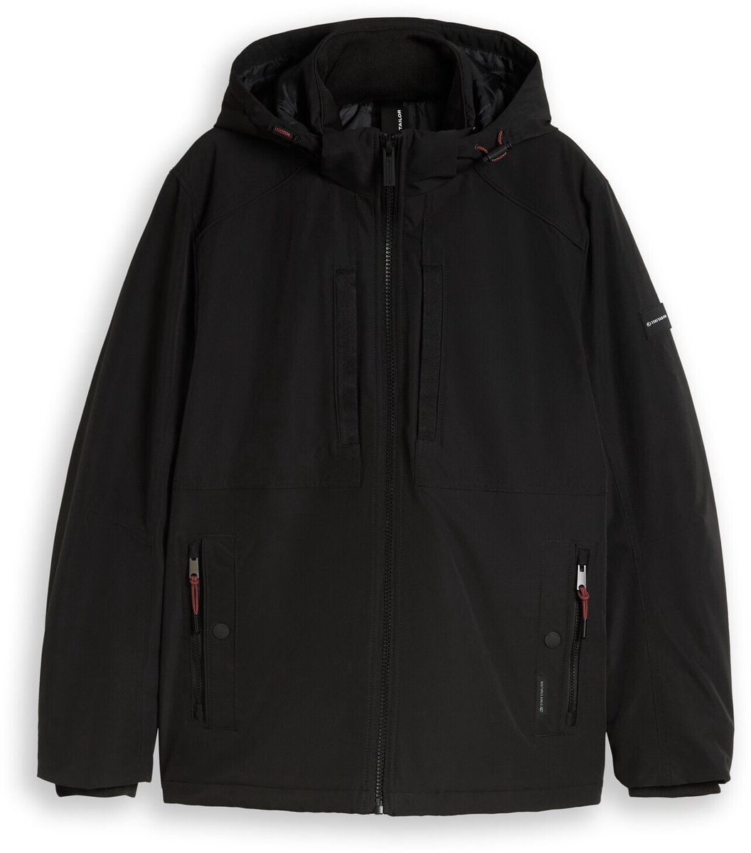 Tom Tailor - Functionele jas met afneembare capuchon - Maat XL - Black