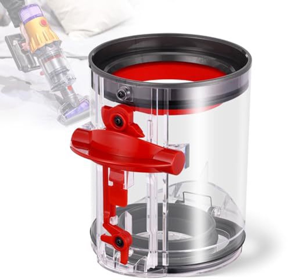 Stofcontainer Geschikt voor Dyson V12/Slim V10 korte stofzuiger stofbak, inclusief T8 schroevendraaier