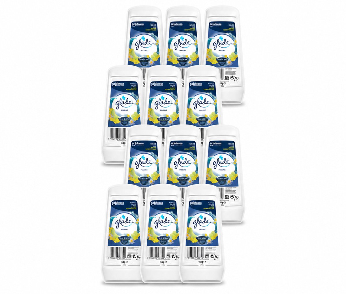 12 x Glade - Gel - Marine - 150 g - Voordeelverpakking - 12 stuks