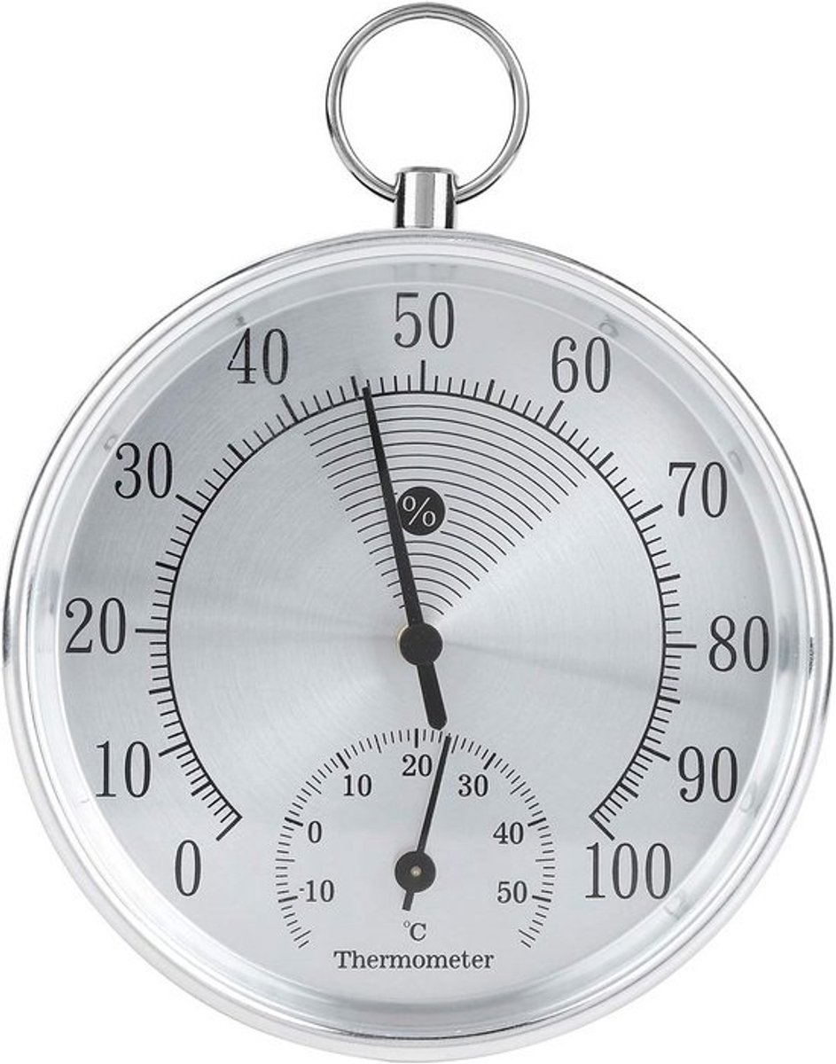 Analoge Hygrometer & Thermometer 2-in-1 | Temperatuur en Vochtigheidsmeter voor Binnen & Buiten