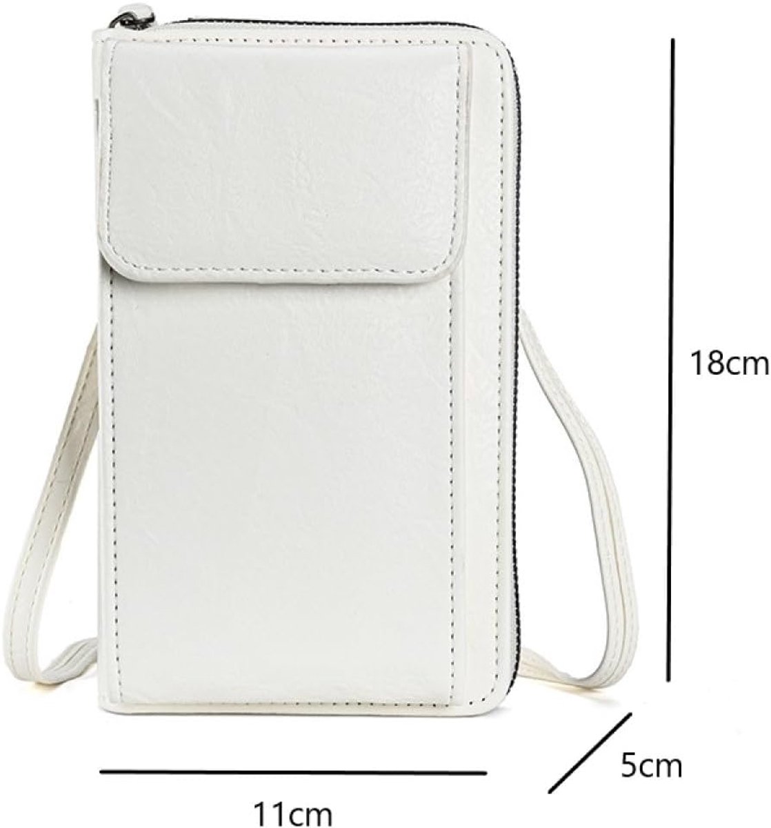 Portemonnee, mobiele telefoon om te hangen, mobiele telefoon schoudertas, portemonnee, kleine schoudertas met hoofdtelefooningang, crossbody schoudertas