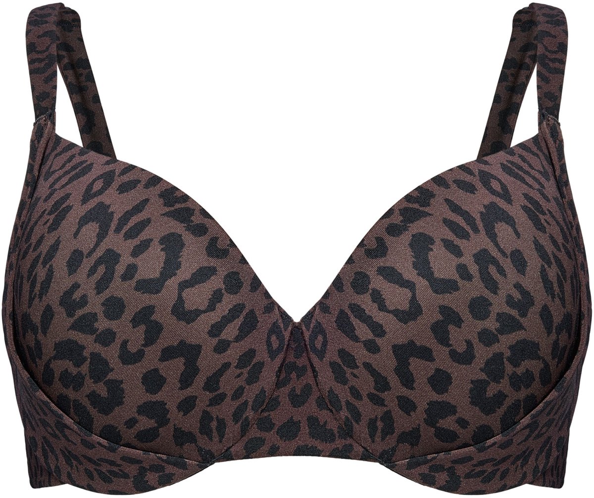 ESOTIQ Base7 Serie - Licht voorgevormde bikinitop - Donkerbruin - Met beugels